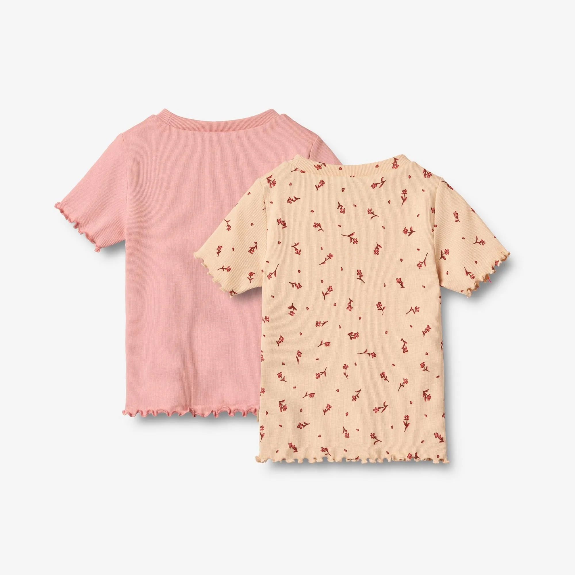 2 Rib T-shirt S/S Alicia - rose water flowers