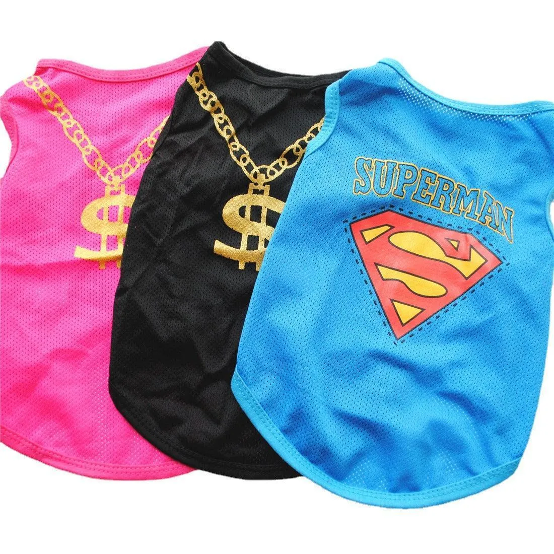 3 PCS Small Dog T Shirts Striped Dog Clothes