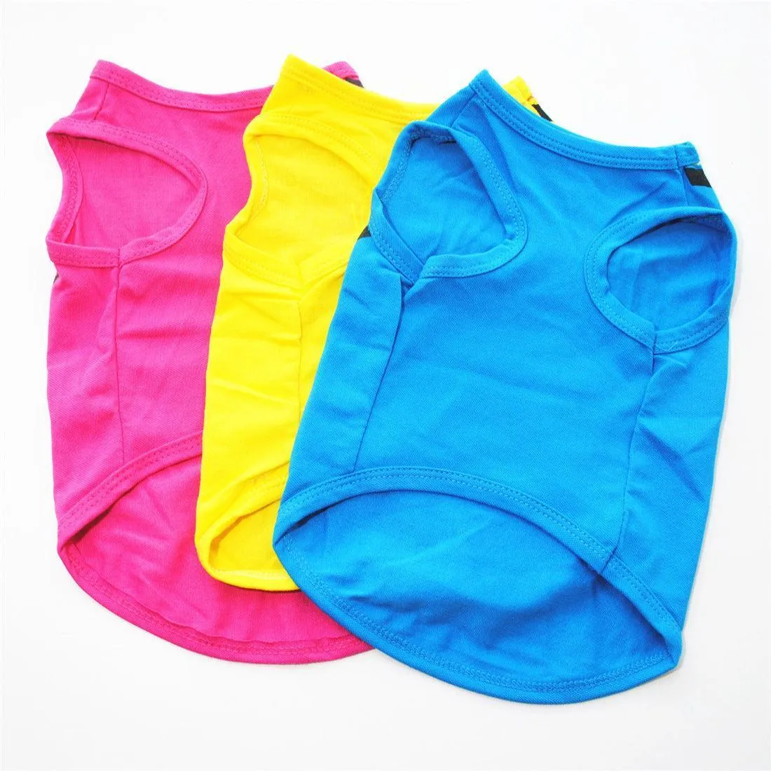 3 PCS Small Dog T Shirts Striped Dog Clothes