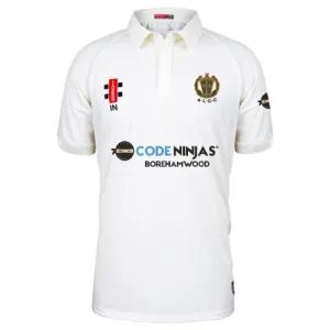 Abbots Langley CC  Senior's Ivory Matrix V2 S/S Shirt (Initials)