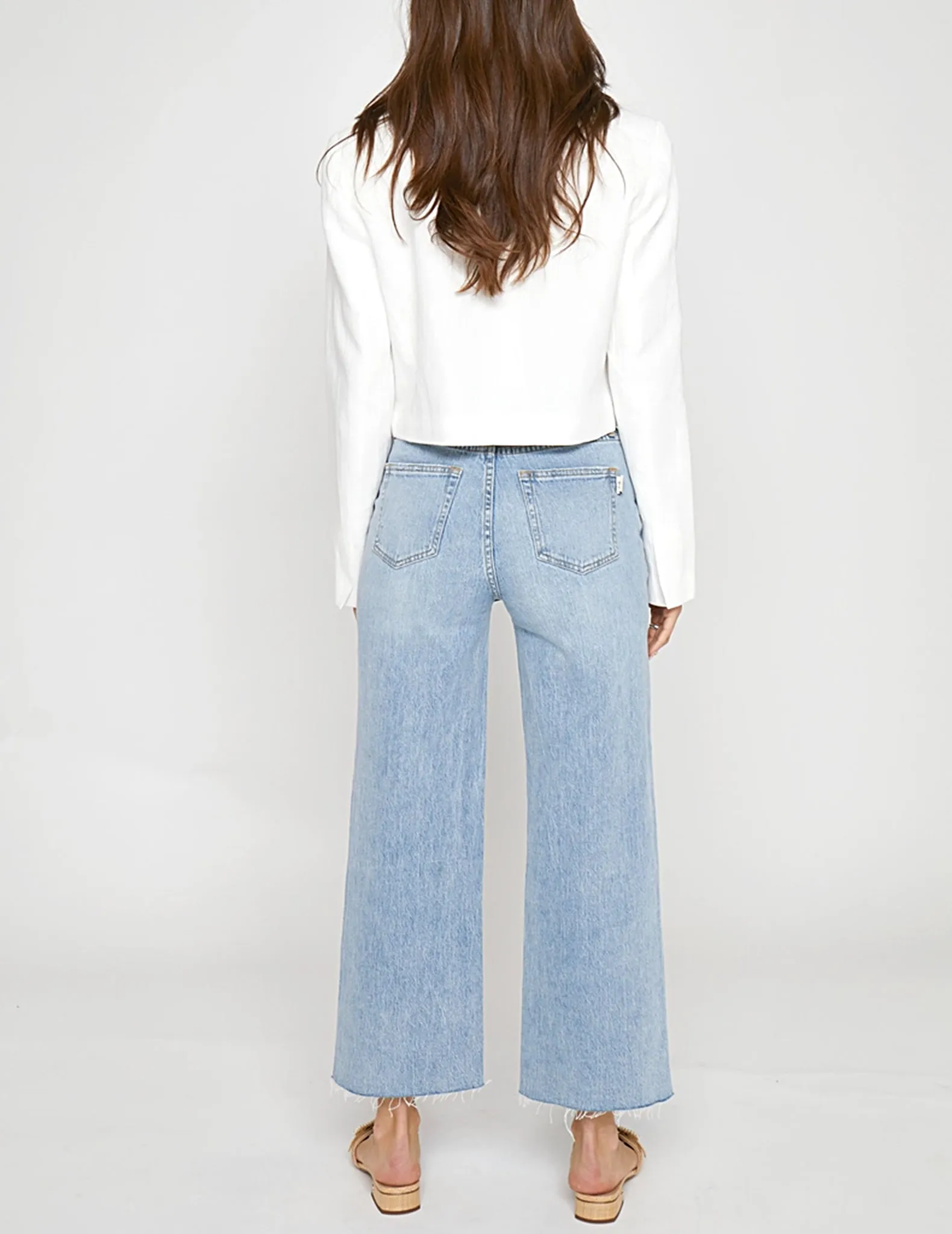 Aberdeen High Rise Raw Hem Jeans