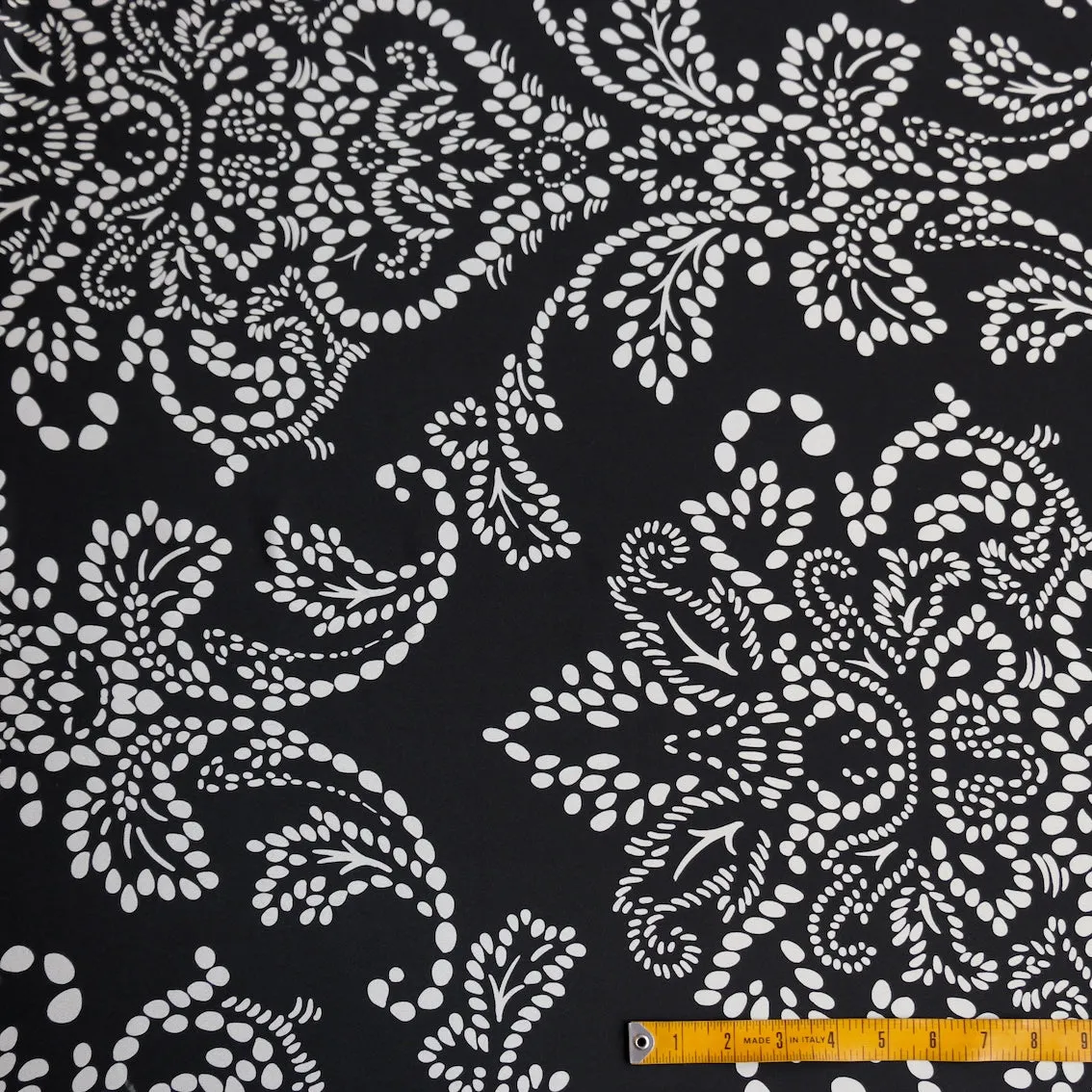 Albero Spot Black Silk Crepe De Chine