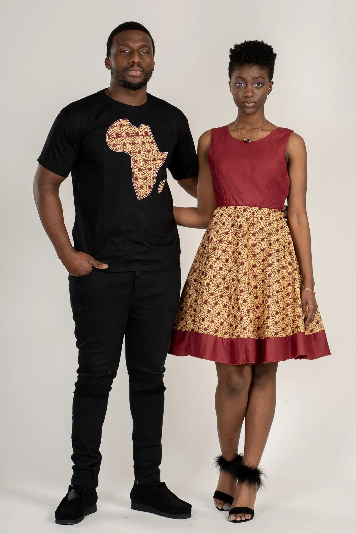 Annie Africa Map T-shirts (2 Colors Available)