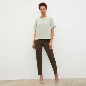 Annika Tee - Washable Silk :: Minty Green