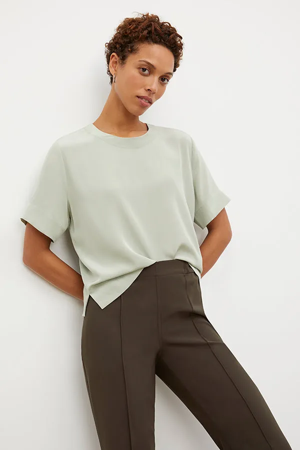 Annika Tee - Washable Silk :: Minty Green