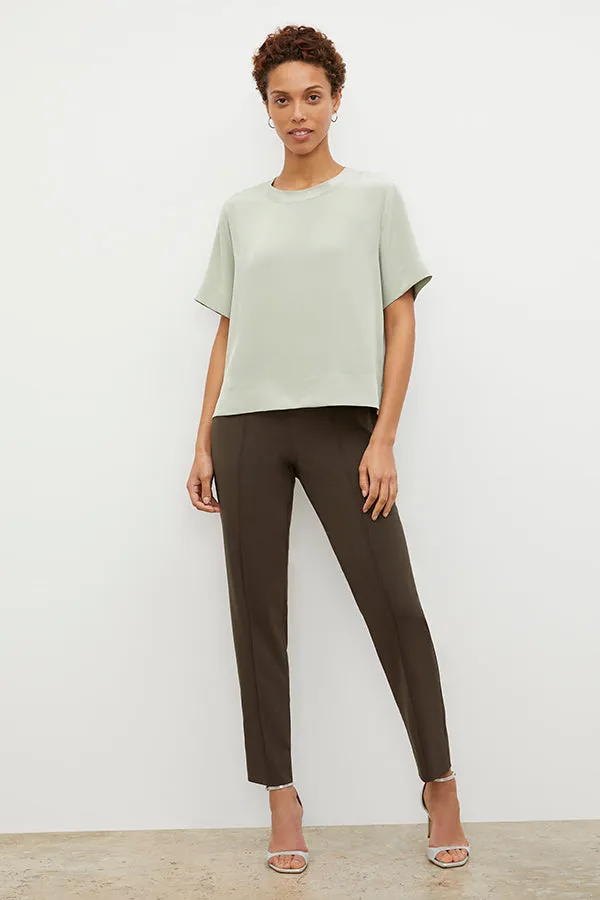 Annika Tee - Washable Silk :: Minty Green