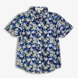 Appaman Day Party Shirt - Navy Daisy