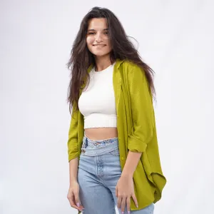 Apple Green Oversized Shirt