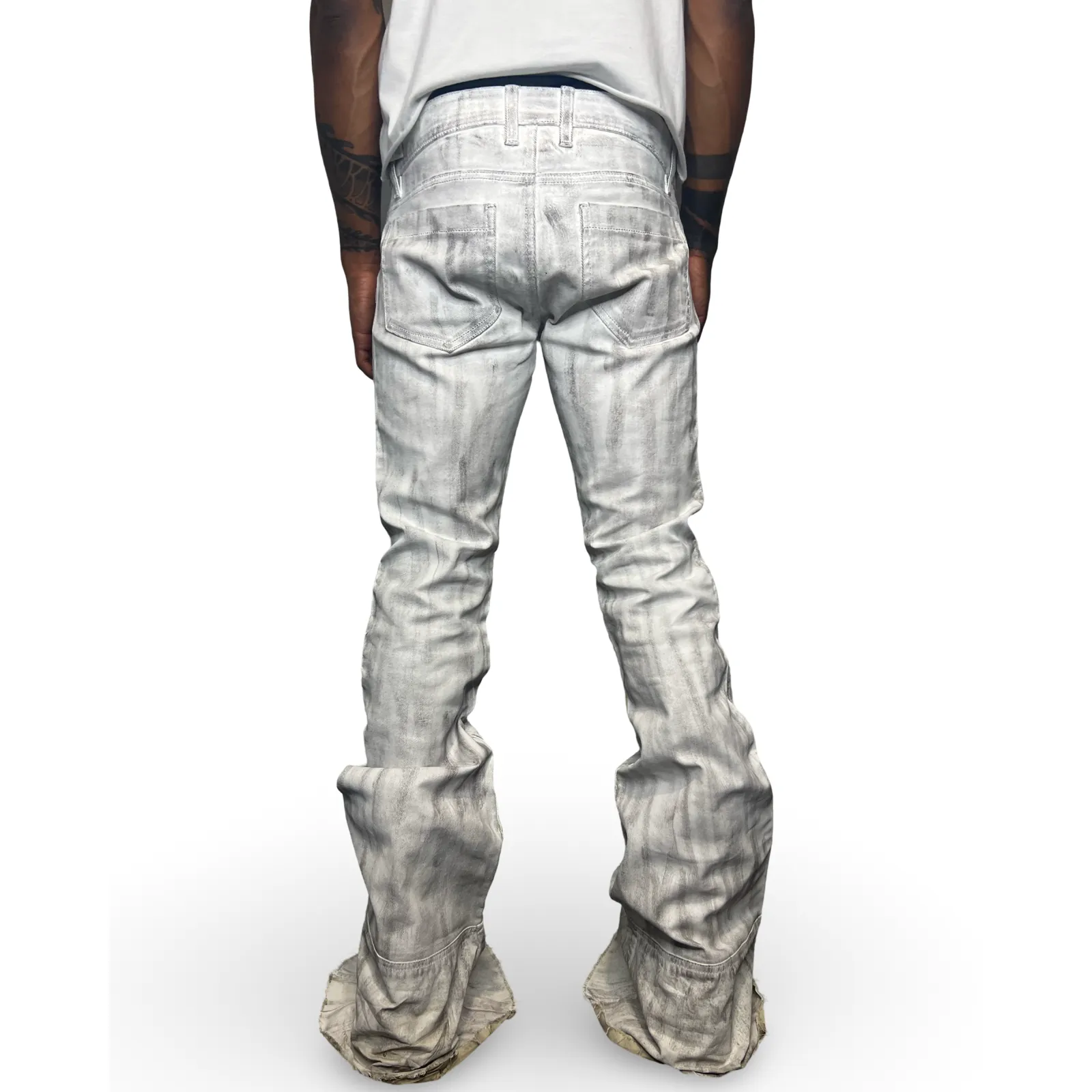 Ash White Mantle Wax Denim
