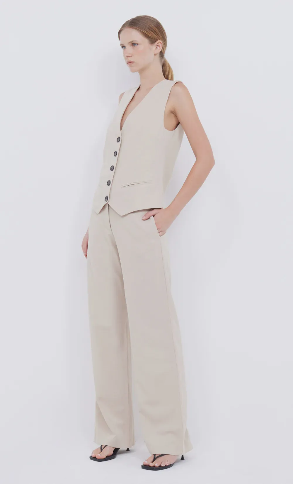 Bec & Bridge Desiree Straight Leg Pant (Sand)