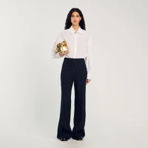 Belle Floaty Silk Shirt White