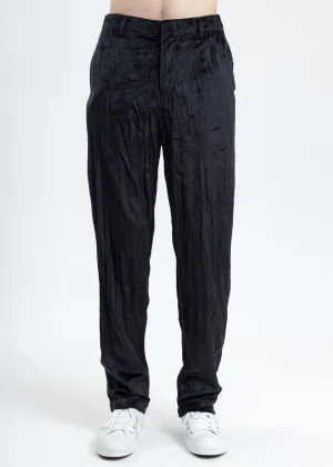Black Velvet Pajama Pants