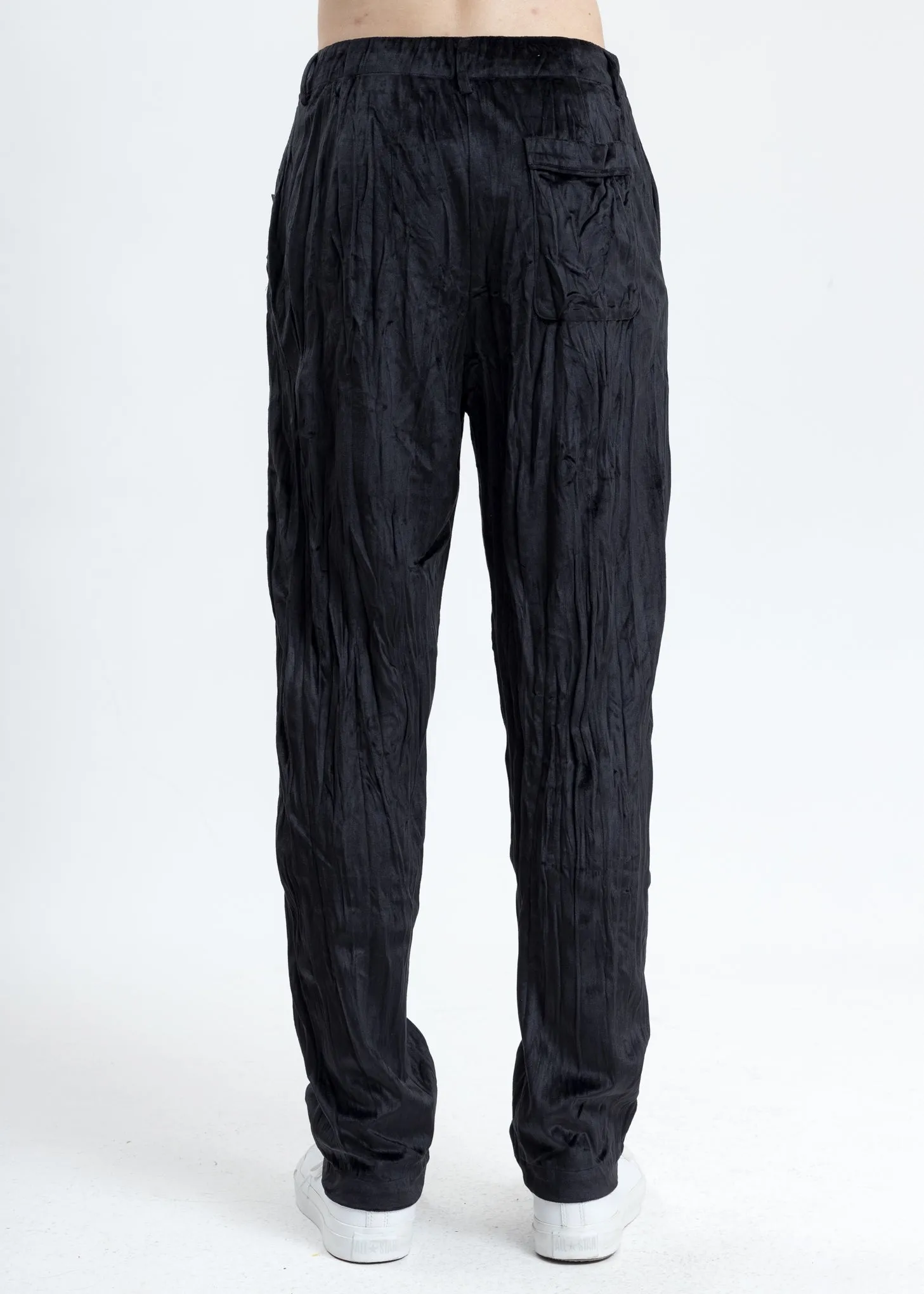 Black Velvet Pajama Pants