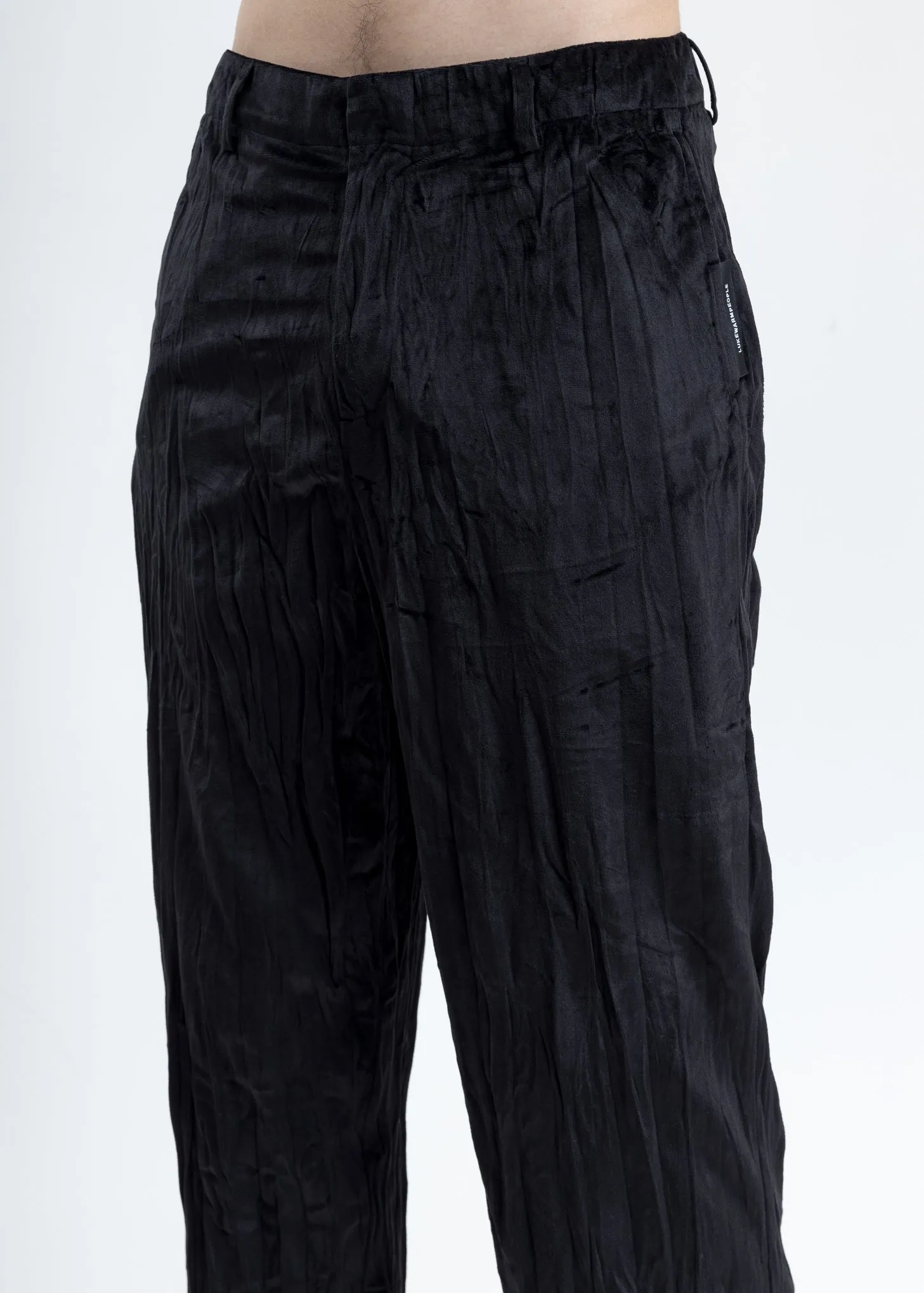 Black Velvet Pajama Pants