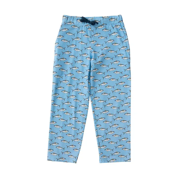 Blue Fish Print Lounge Pant
