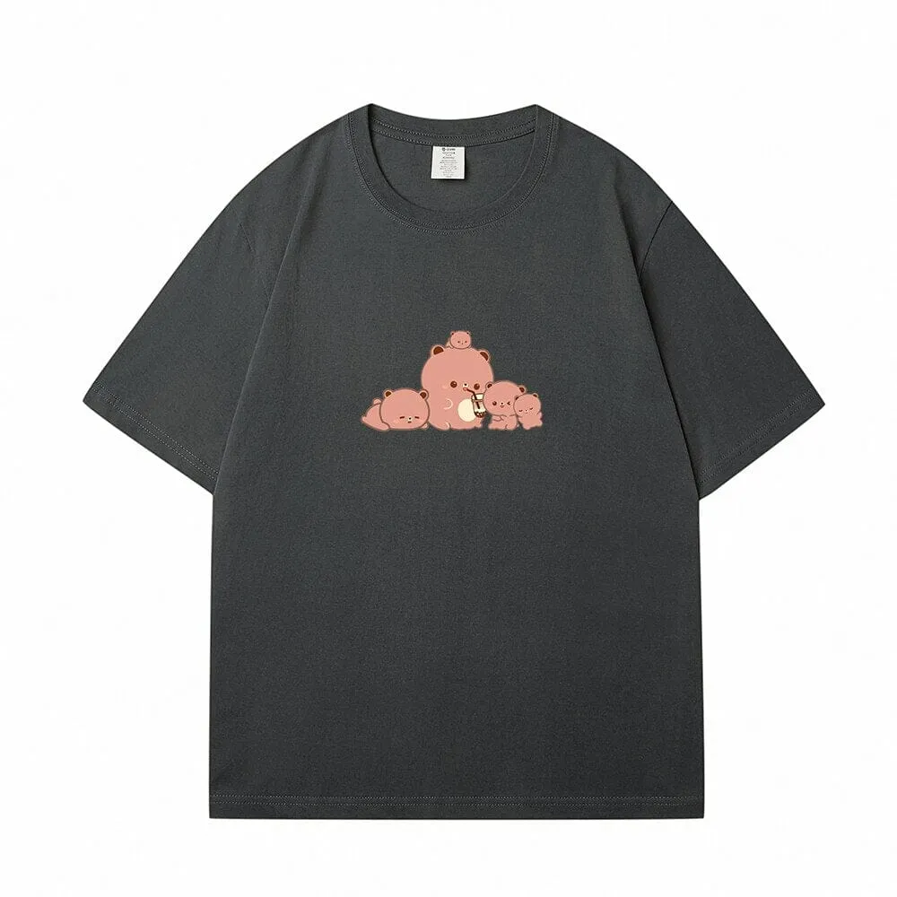 Boberu and Friends Loose Cotton T-Shirts