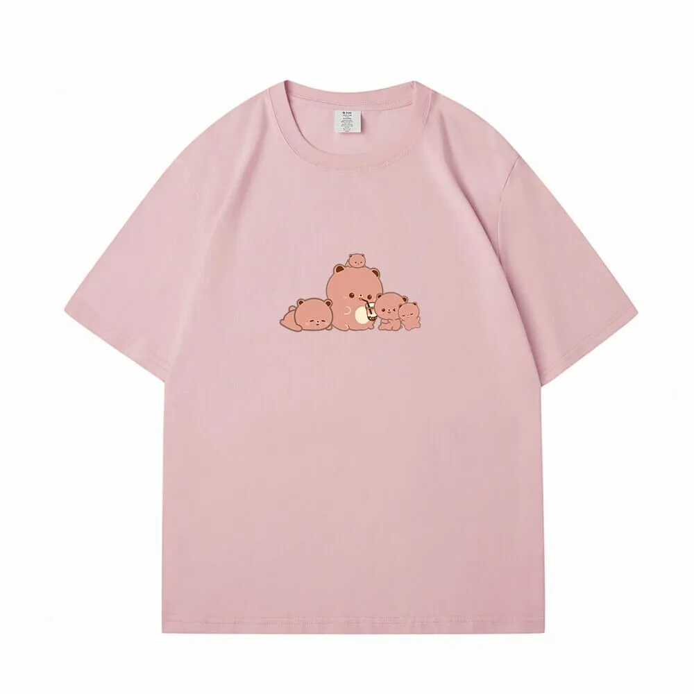 Boberu and Friends Loose Cotton T-Shirts