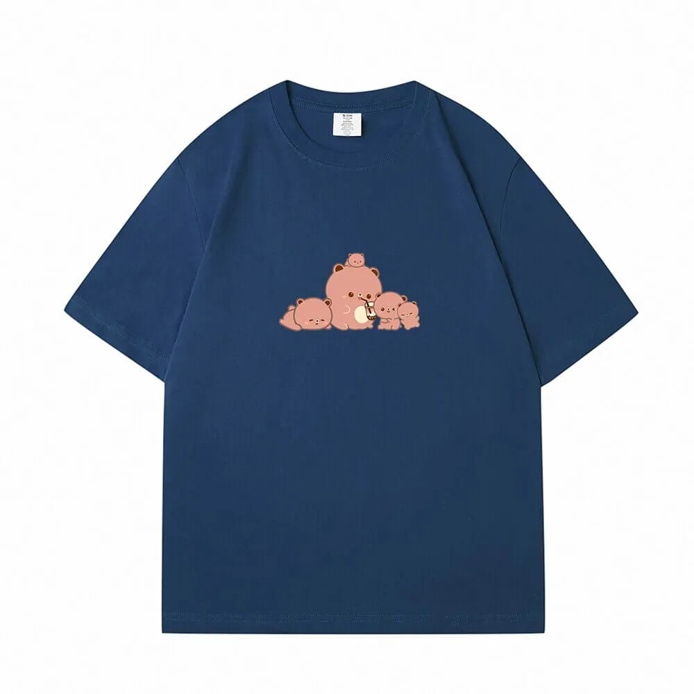 Boberu and Friends Loose Cotton T-Shirts