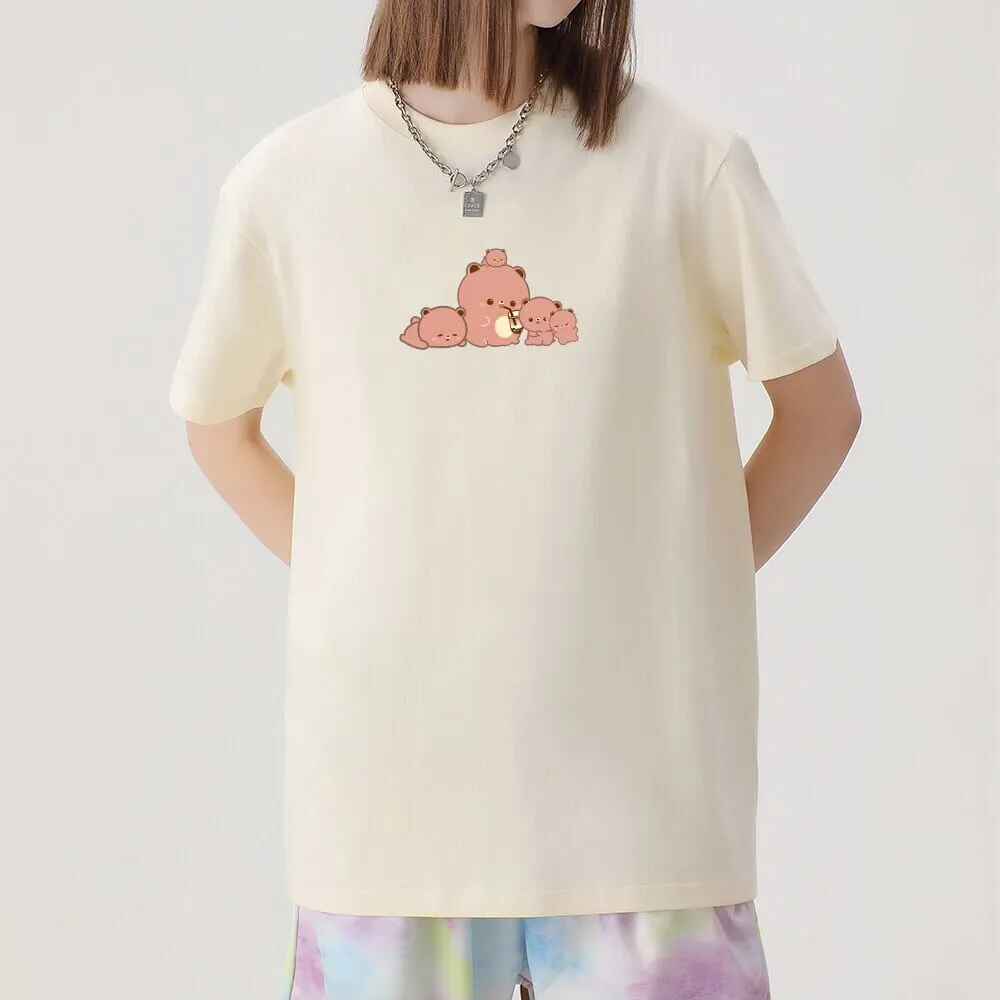 Boberu and Friends Loose Cotton T-Shirts