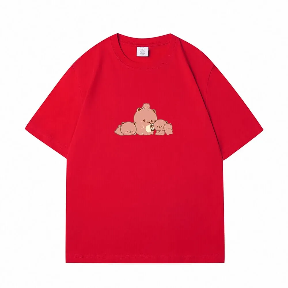 Boberu and Friends Loose Cotton T-Shirts