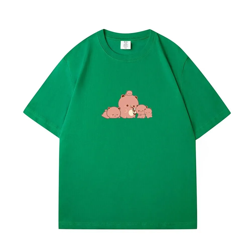 Boberu and Friends Loose Cotton T-Shirts