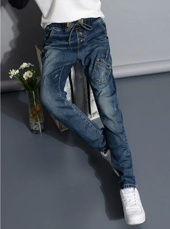Boyfriend Harem Jeans for Women Skinny Jeans