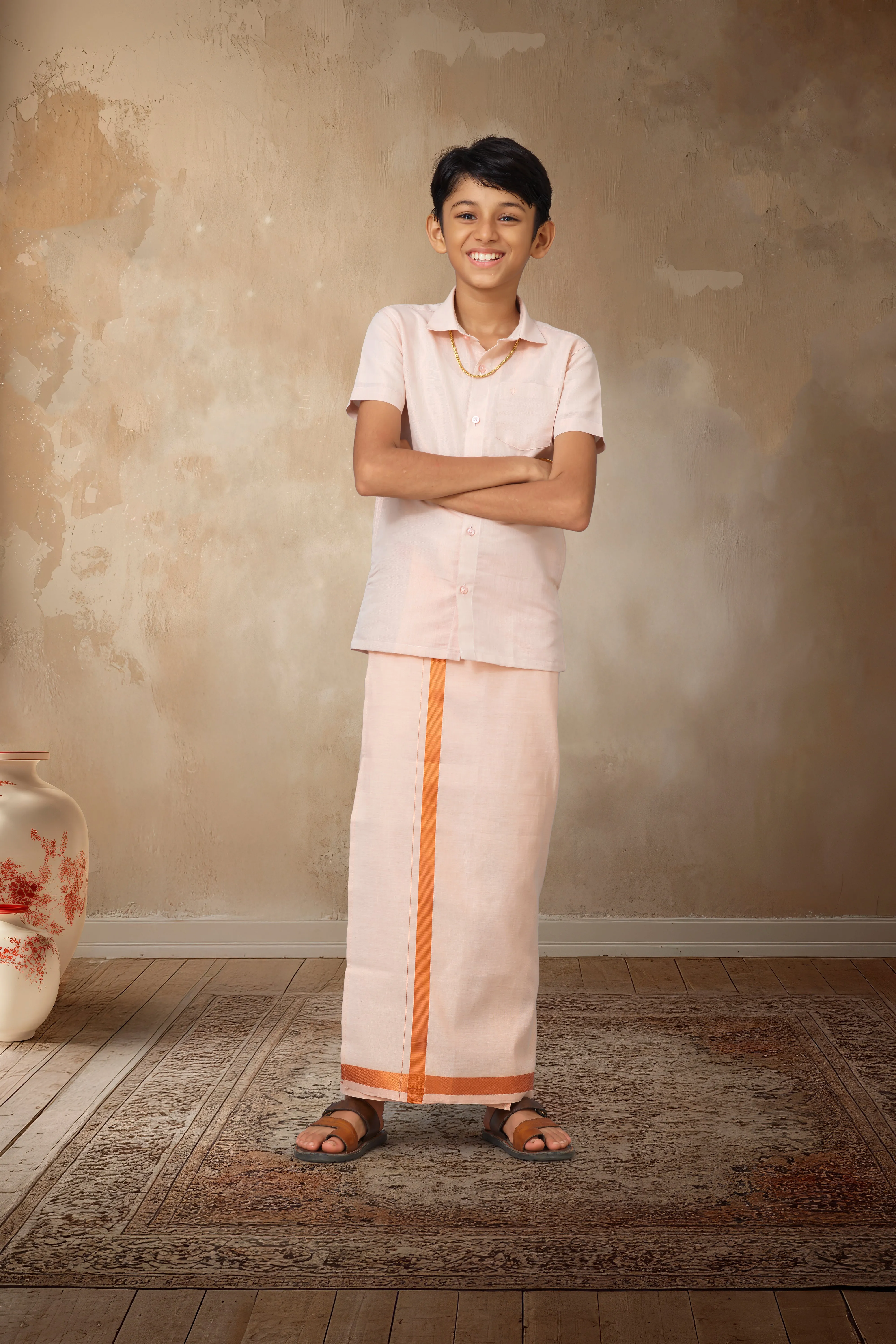 BOYS DHOTI SHIRT SET