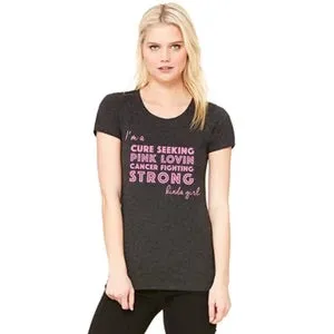 Breast cancer Clothing Womens Pink ribbon Tanks Tshirts Cure Fight Girl Brave