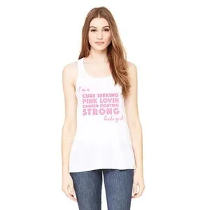 Breast cancer Clothing Womens Pink ribbon Tanks Tshirts Cure Fight Girl Brave