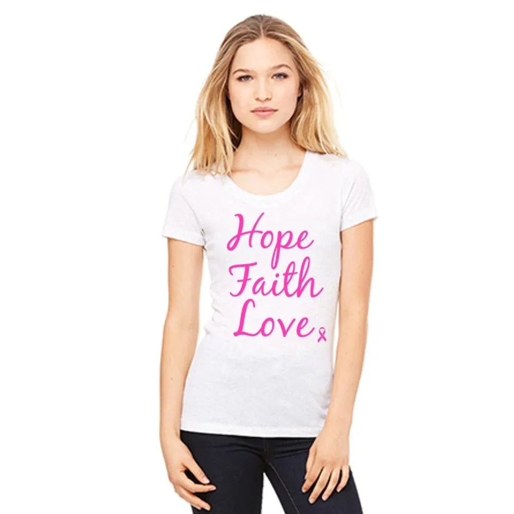 Breast cancer Clothing Womens Pink ribbon Tanks Tshirts Cure Fight Girl Brave