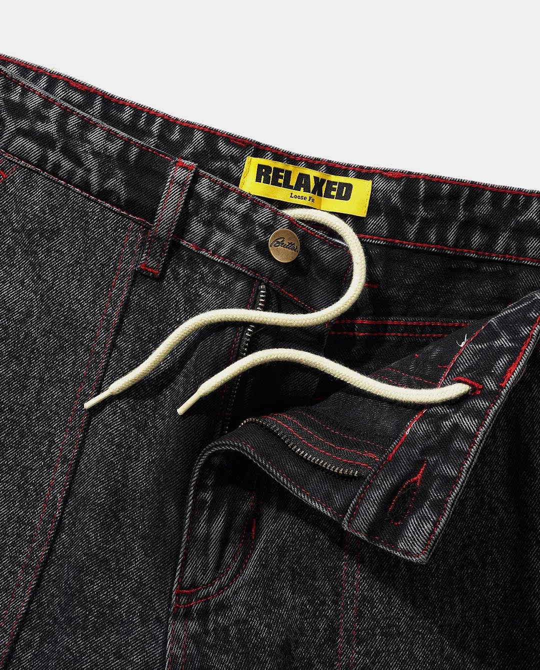 Butter Goods - Breakdown Relaxed Denim Jeans - Acid Wash Black