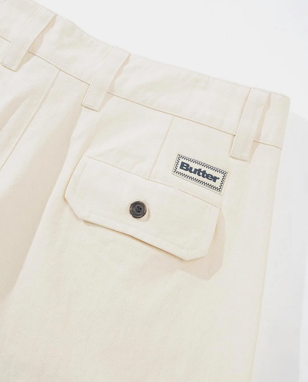 Butter Goods - Pleated Trousers - Bone