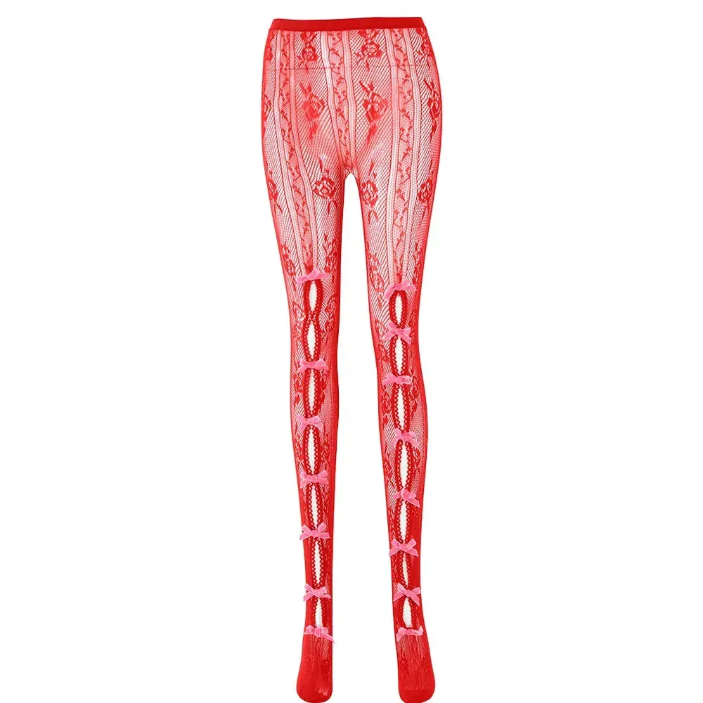 Butterfly Lace-Up Hollow Pants