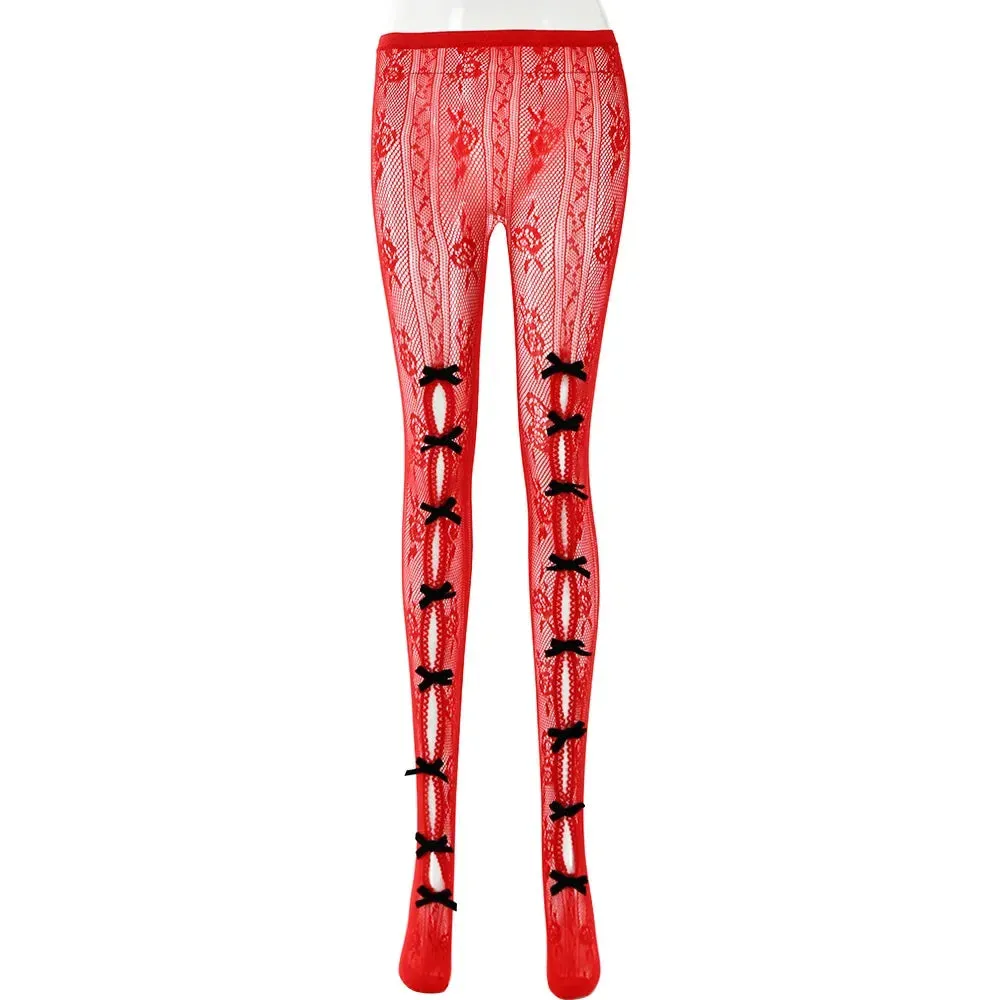 Butterfly Lace-Up Hollow Pants