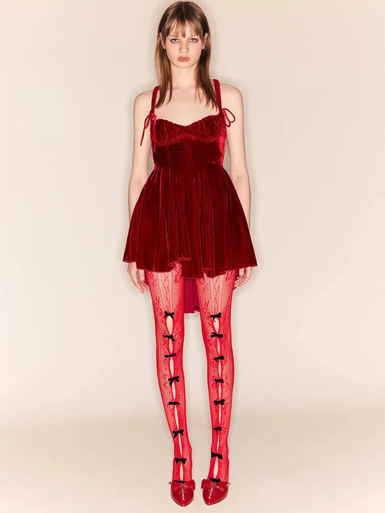 Butterfly Lace-Up Hollow Pants
