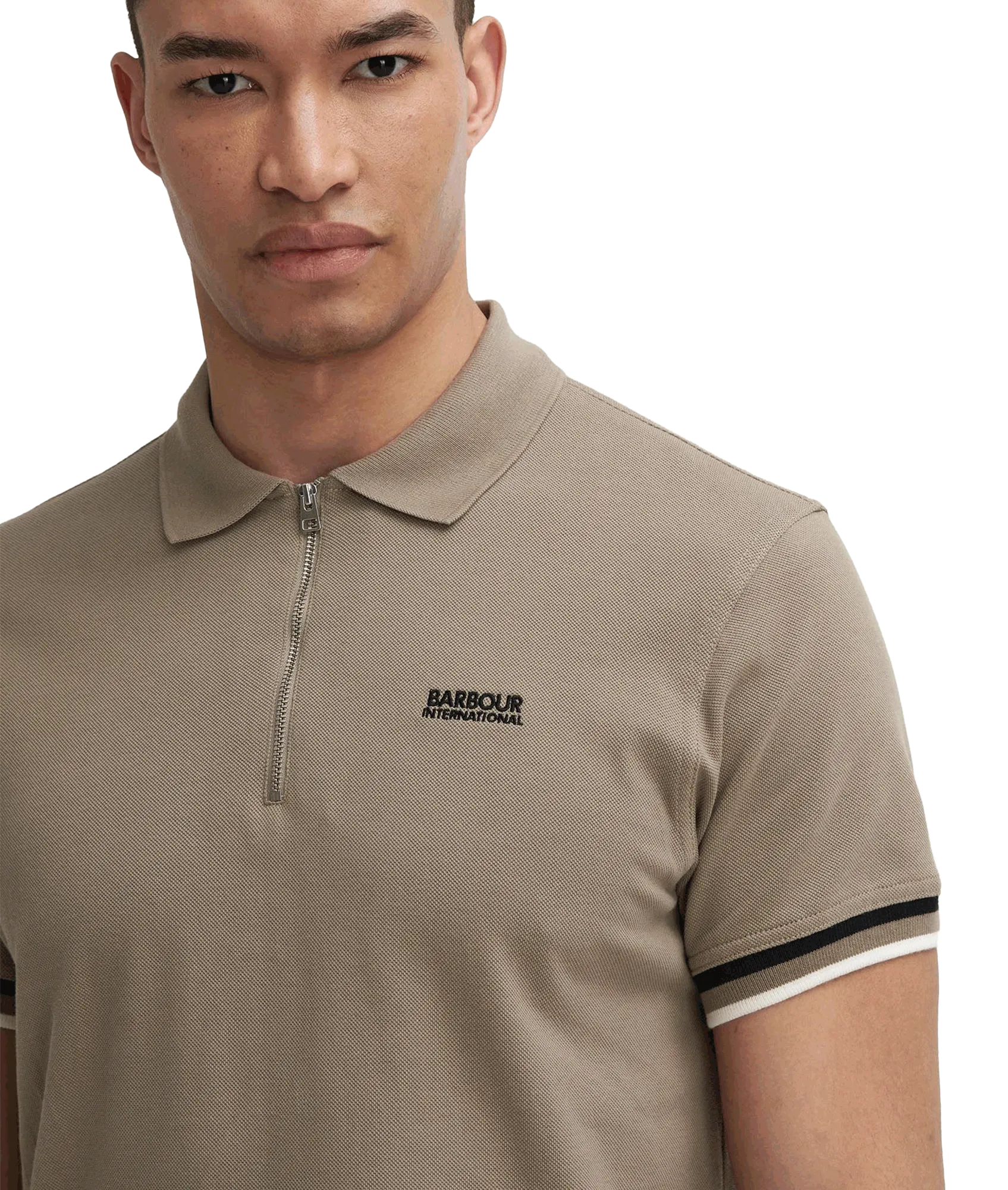 Buxton Short-Sleeved Polo Shirt - Beige