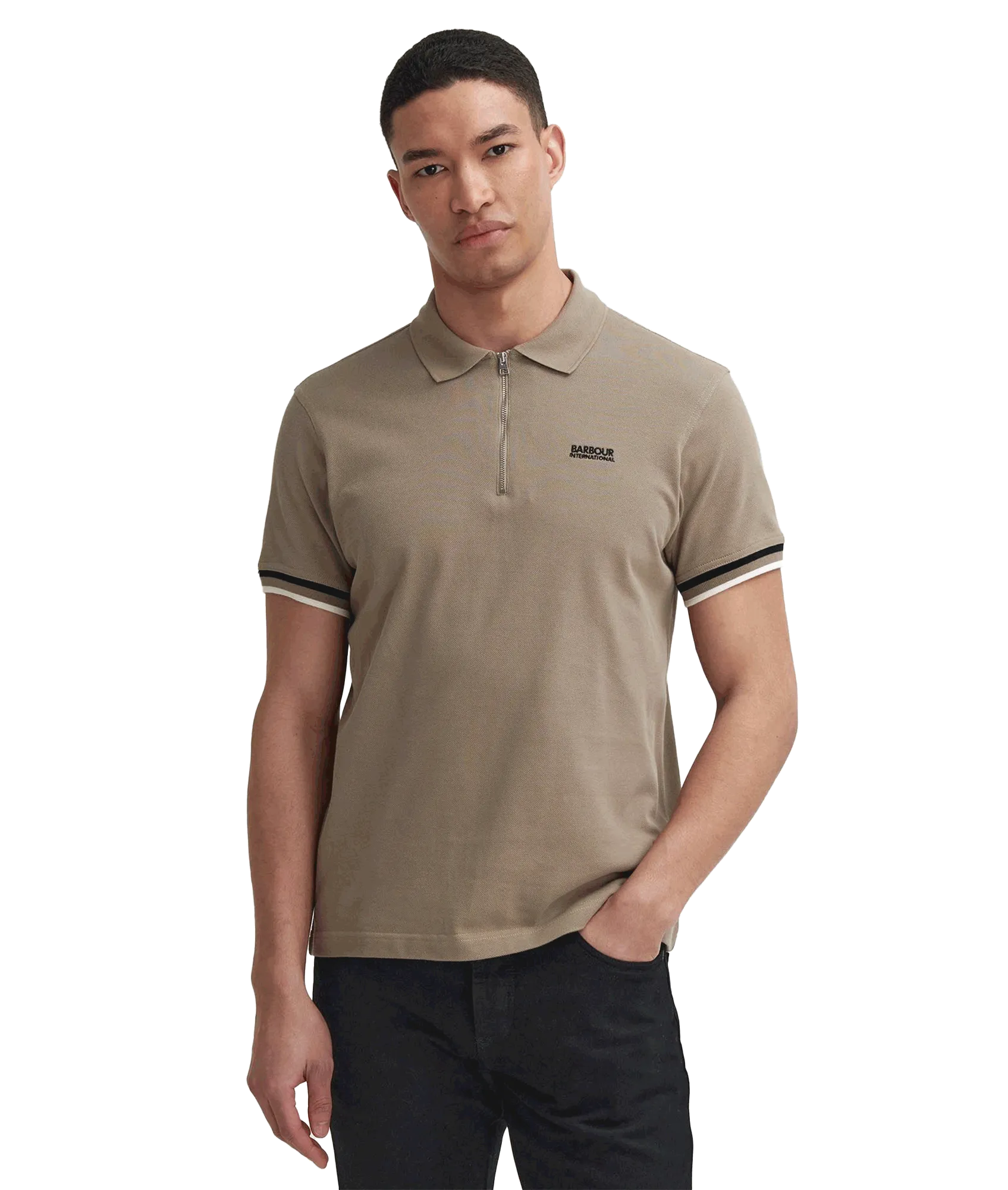 Buxton Short-Sleeved Polo Shirt - Beige