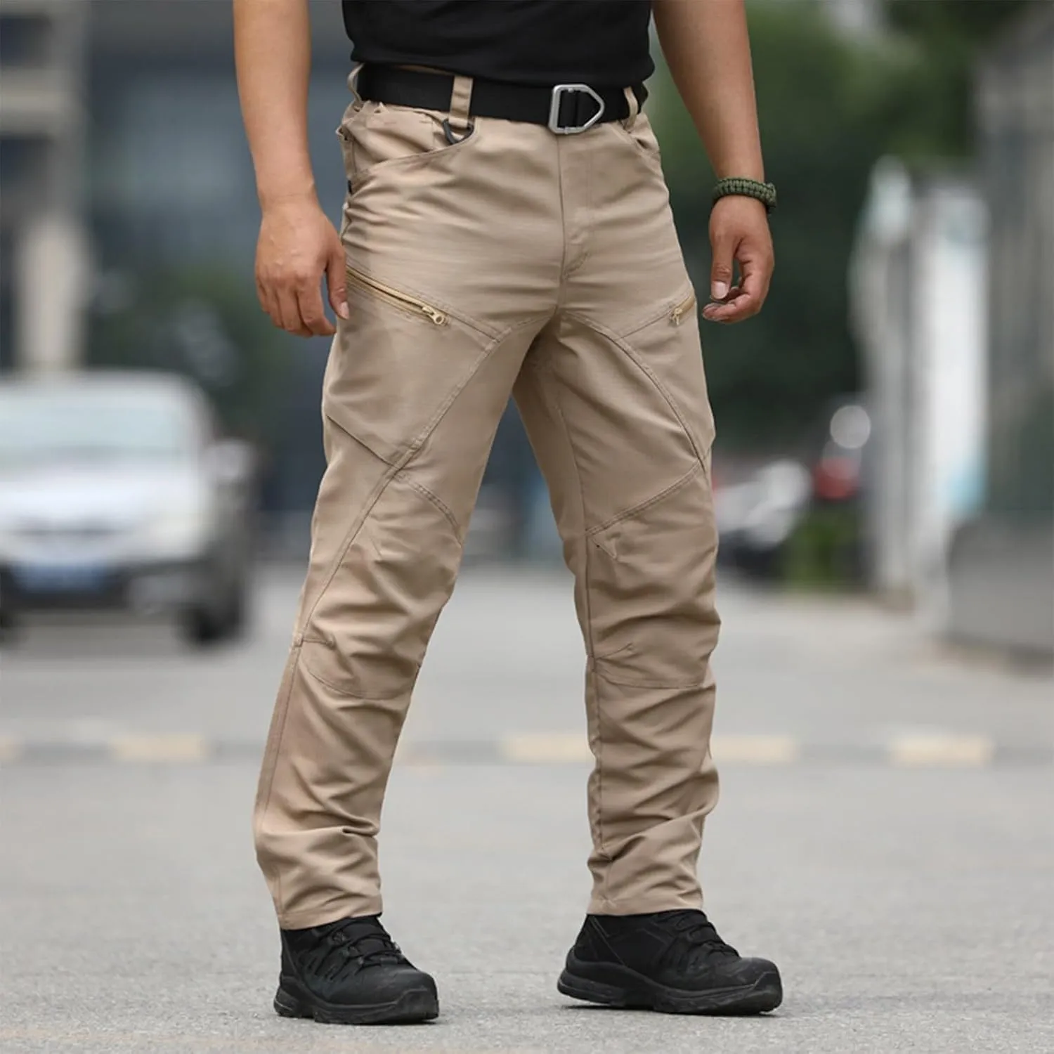 Cargo Chinos Pants Men Relaxed Fit Camo Hunting Pants Stretch Tactical Pants Multi Pockets Ristop Jogger Sweatpants