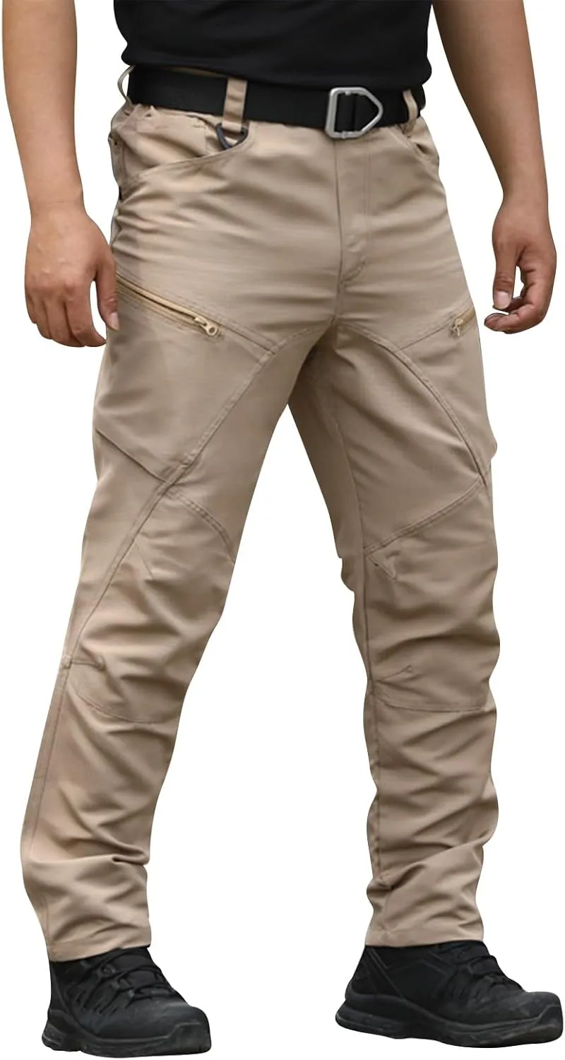Cargo Chinos Pants Men Relaxed Fit Camo Hunting Pants Stretch Tactical Pants Multi Pockets Ristop Jogger Sweatpants