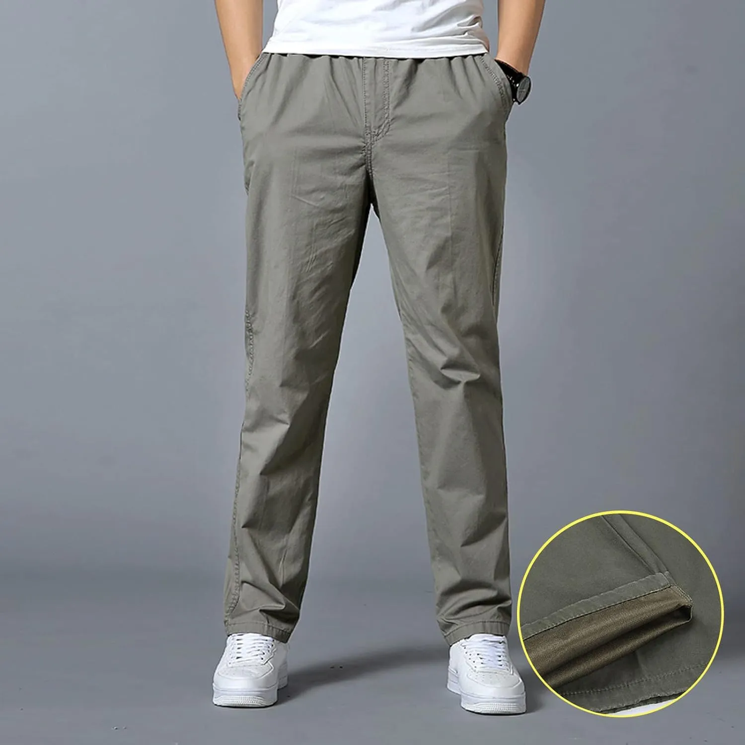 Cargo Pants for Men Relaxed Fit Tapered Sweatpant Breathable Sweatpants Men's Mesh Jogger Zipper Running Pants Pocket