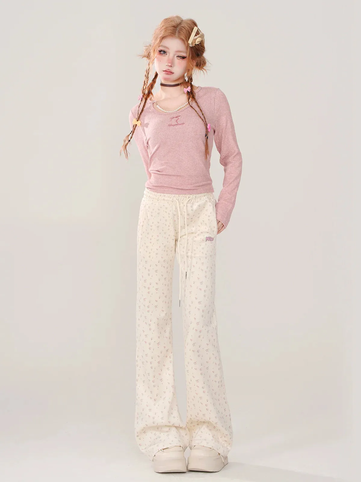 Casual Slim Long Sweet Pants Korean