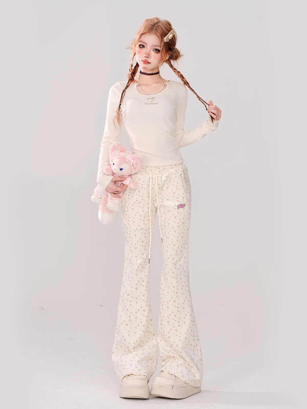 Casual Slim Long Sweet Pants Korean