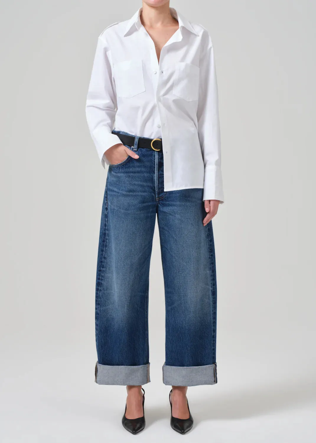 Citizens of Humanity Ayla Baggy Jeans in Claremont (Md Indigo)