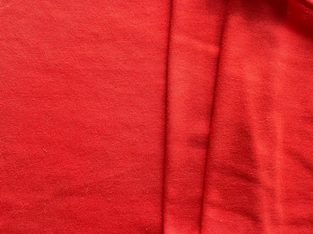 Clear Tomato Red Cotton Jersey Knit (Made in Japan)