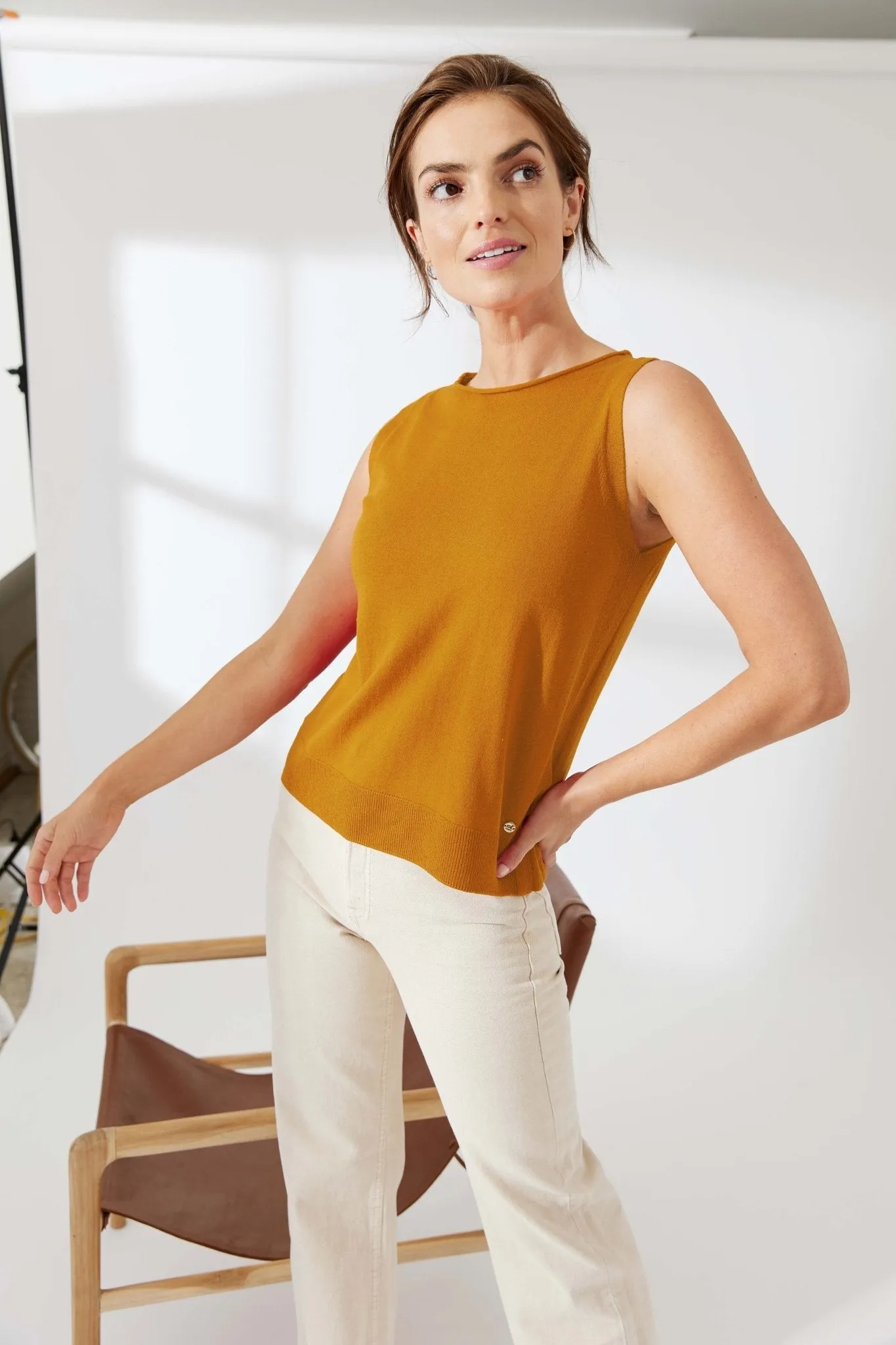 Colette Cashmere Blend Tank Top