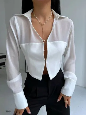 Collar Fabric Chemise