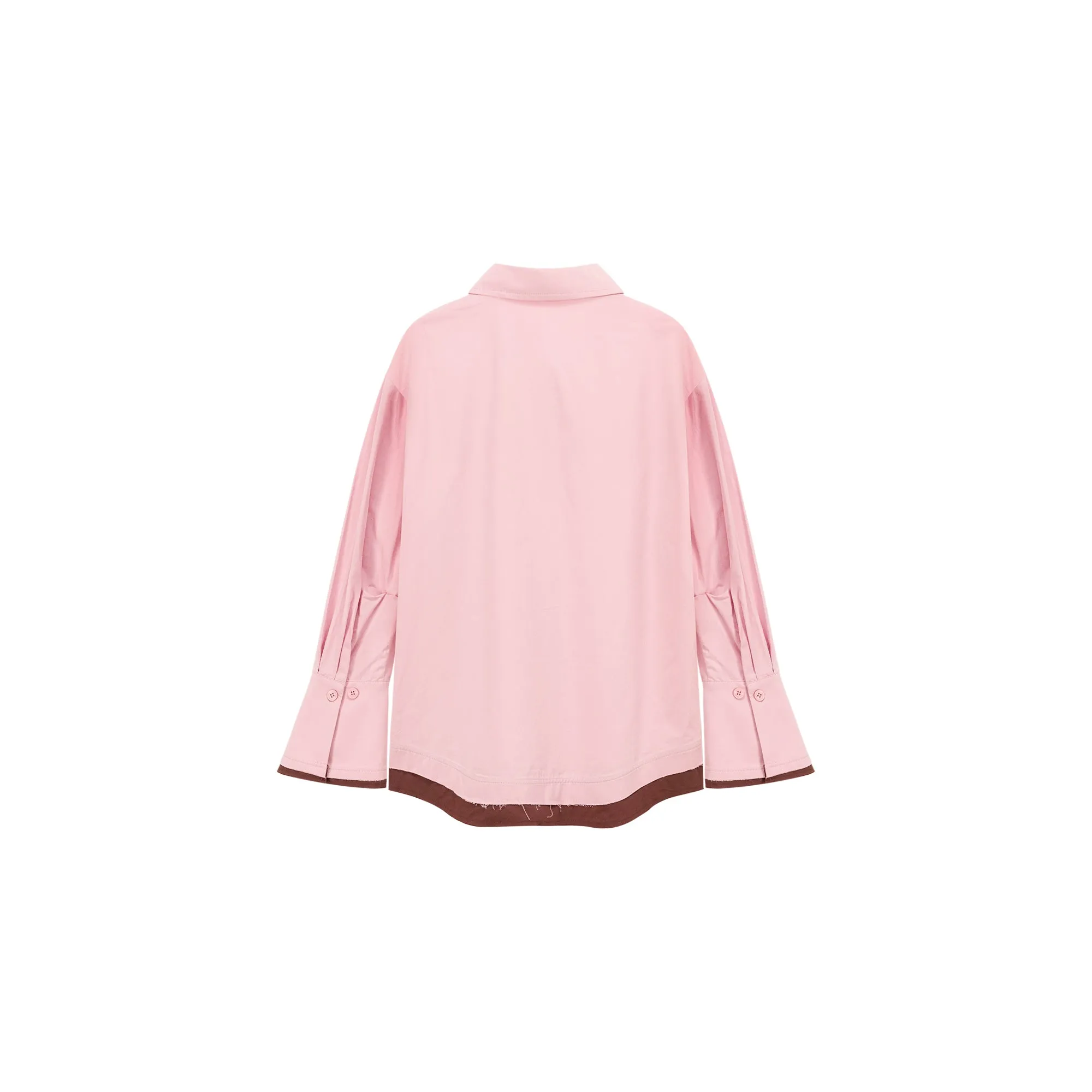 Color Matching Loose Fit Shirt