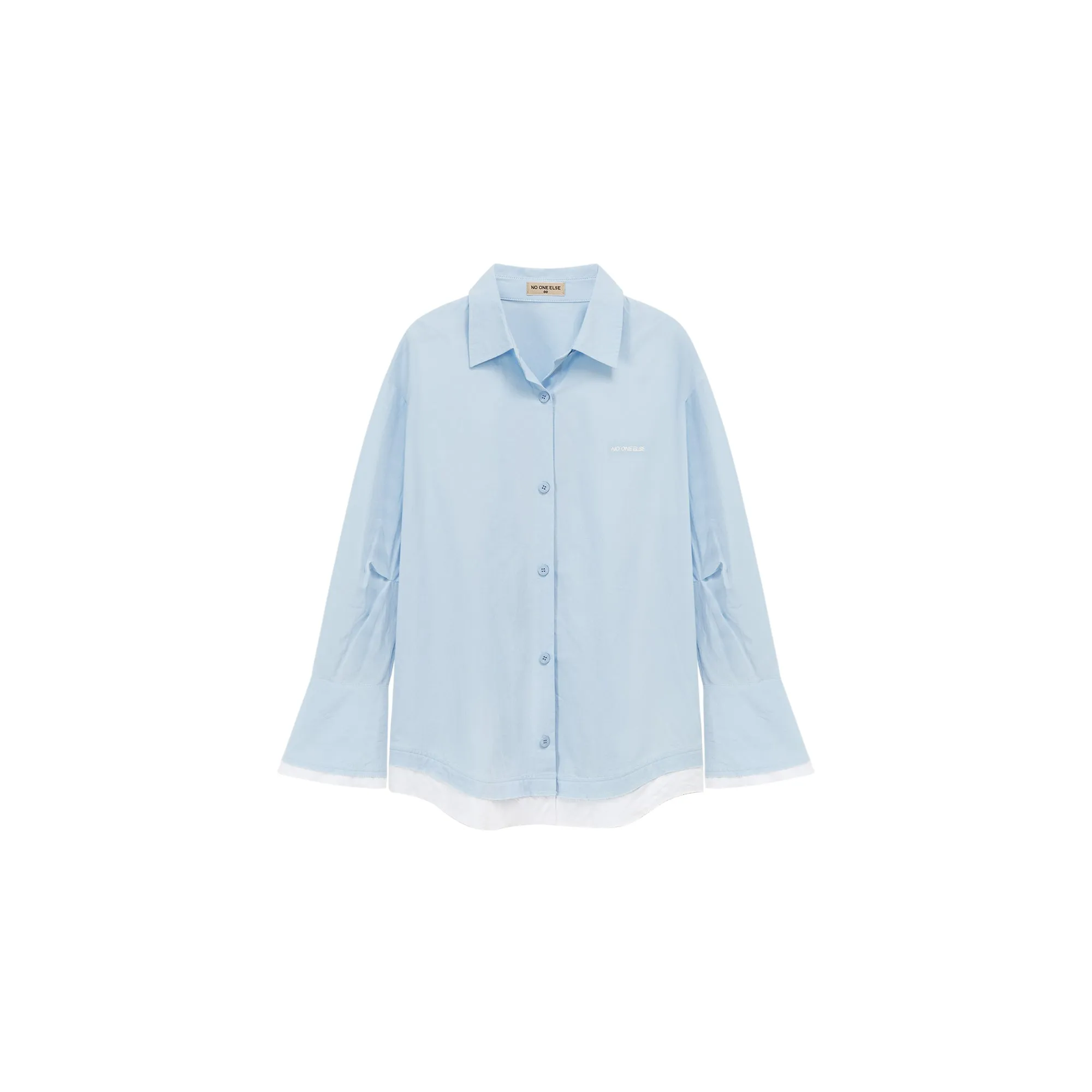 Color Matching Loose Fit Shirt