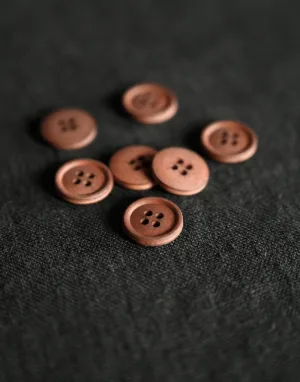 Cotton Button from Merchant & Mills, 15mm Cinnamon Dust