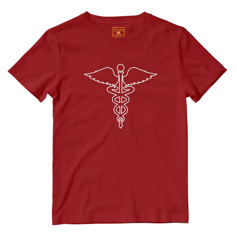 Cotton Shirt: Caduceus